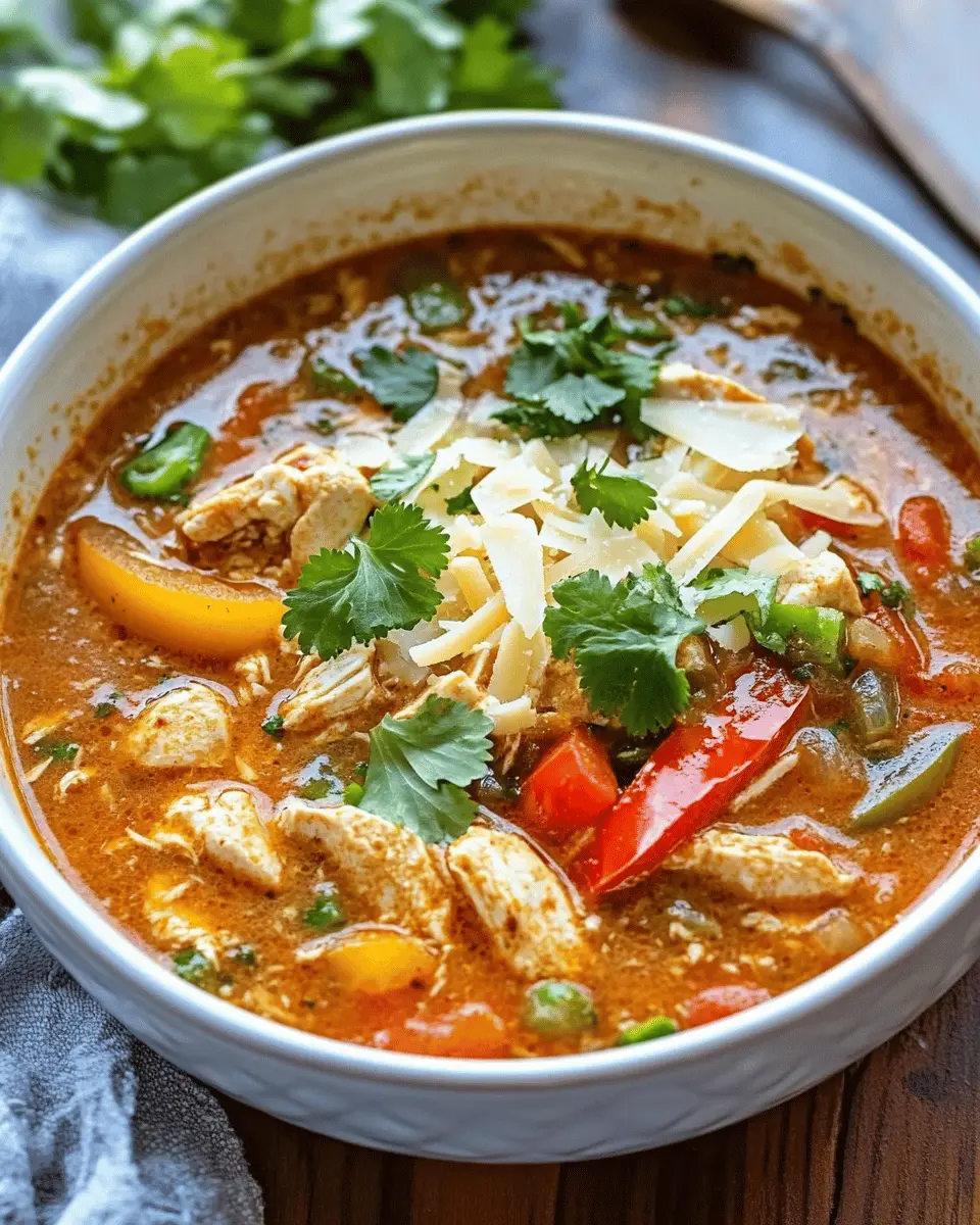Low Carb Chicken Chili Soup