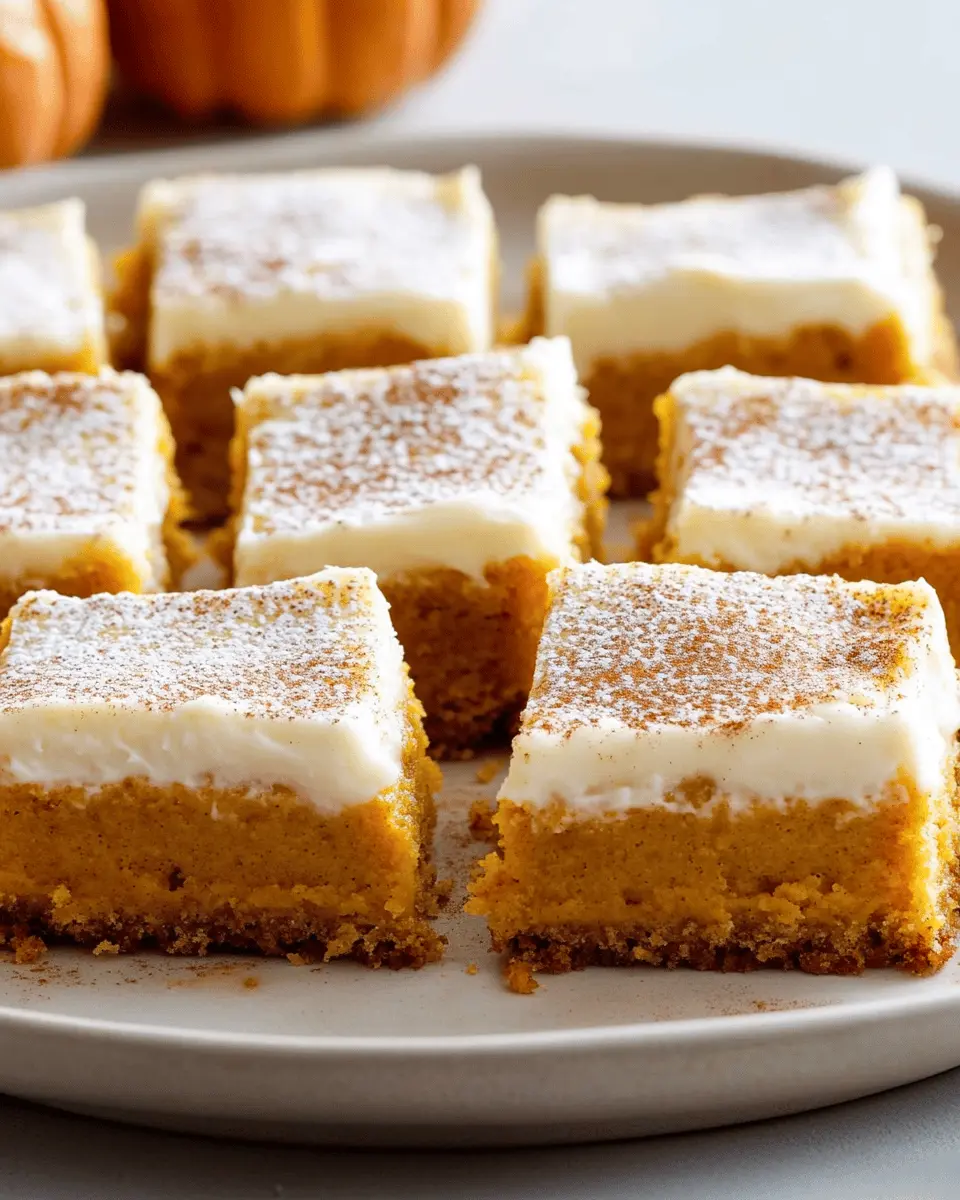 Pumpkin Bars with Cream Cheese Frosting