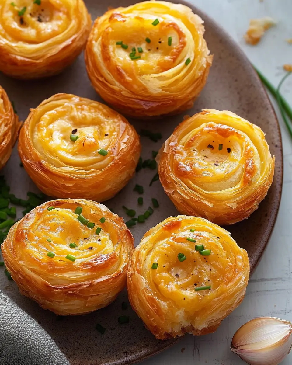 Low Carb Cheesy Garlic Cruffin