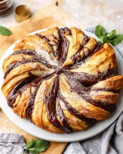 Low Carb NUTELLA STAR BREAD First Image First Image