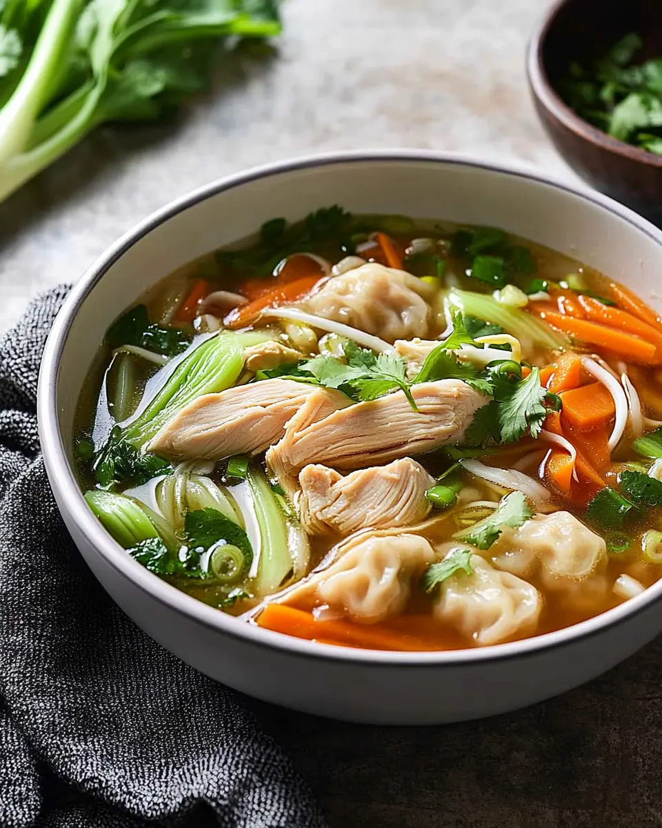 ketodiat 7 Low Carb Chicken Noodle Soup with Dumplings