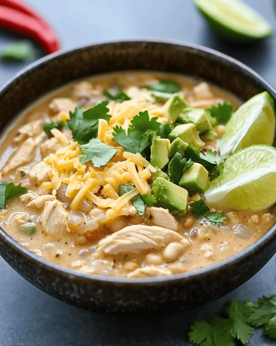 ketodiat 9 Low Carb Southwest White Chicken Chili