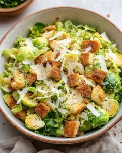 Shaved Brussels Sprouts Caesar Salad First Image First Image