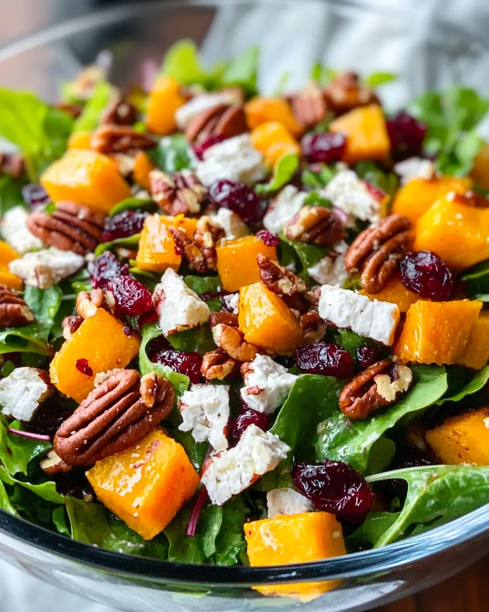 Fall Salad with Cranberry Vinaigrette