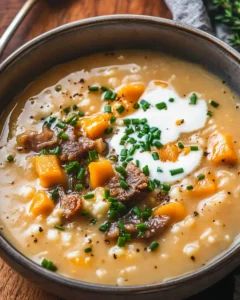 Roasted Garlic Cheddar Cauliflower Soup First Image First Image