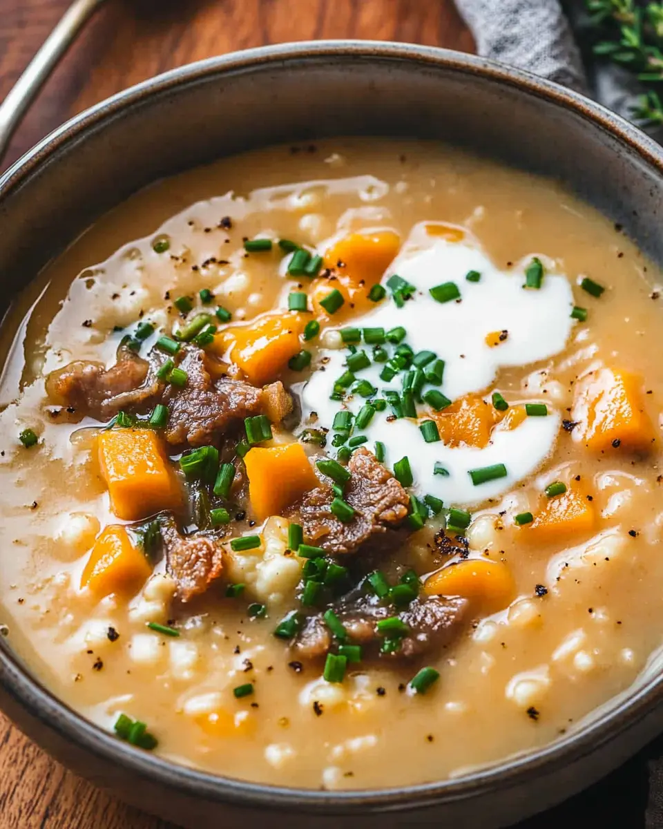 Geröstete Knoblauch-Cheddar-Blumenkohlsuppe: The Best Comfort Bowl