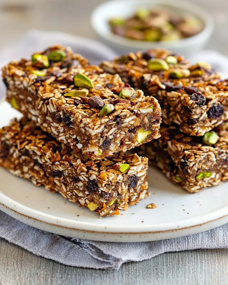 ketodiat 8 Gluten-Free Granola Bars with Pistachio
