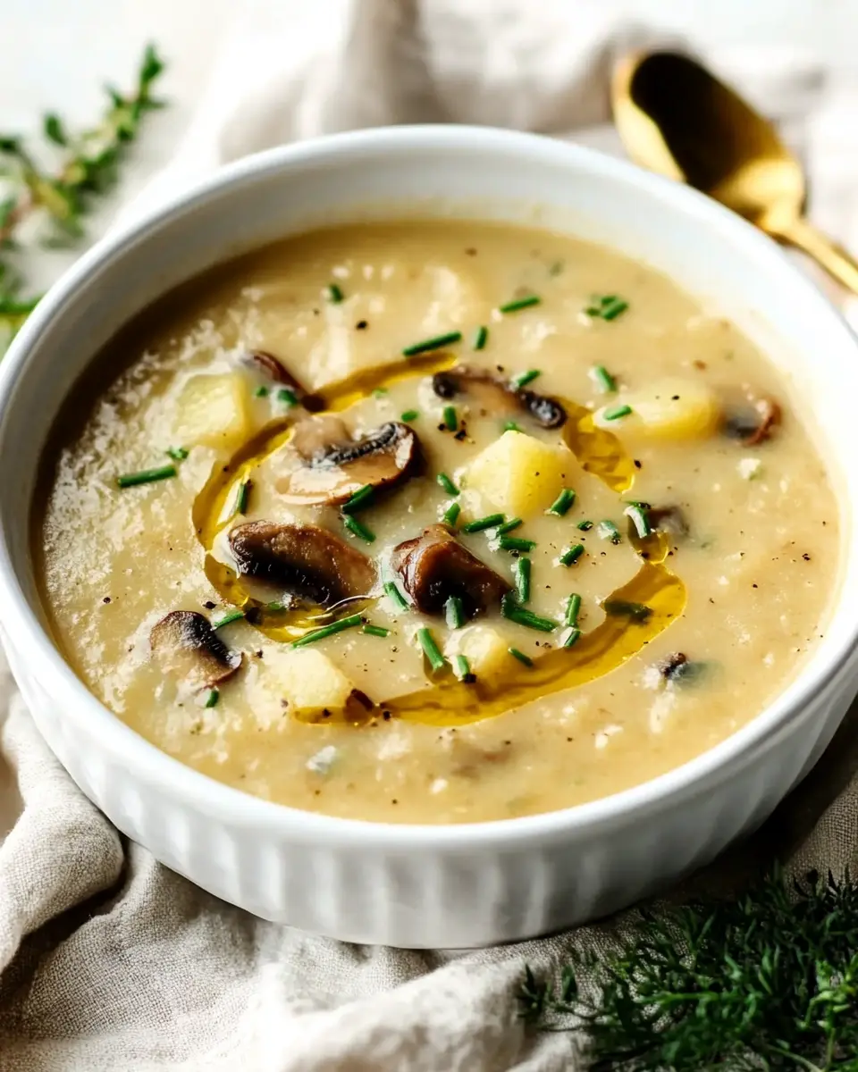 Einfache und cremige Kartoffel-Pilz-Suppe: Comfort in a Bowl