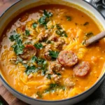 Spaghetti Squash Soup with Sausage First Image First Image