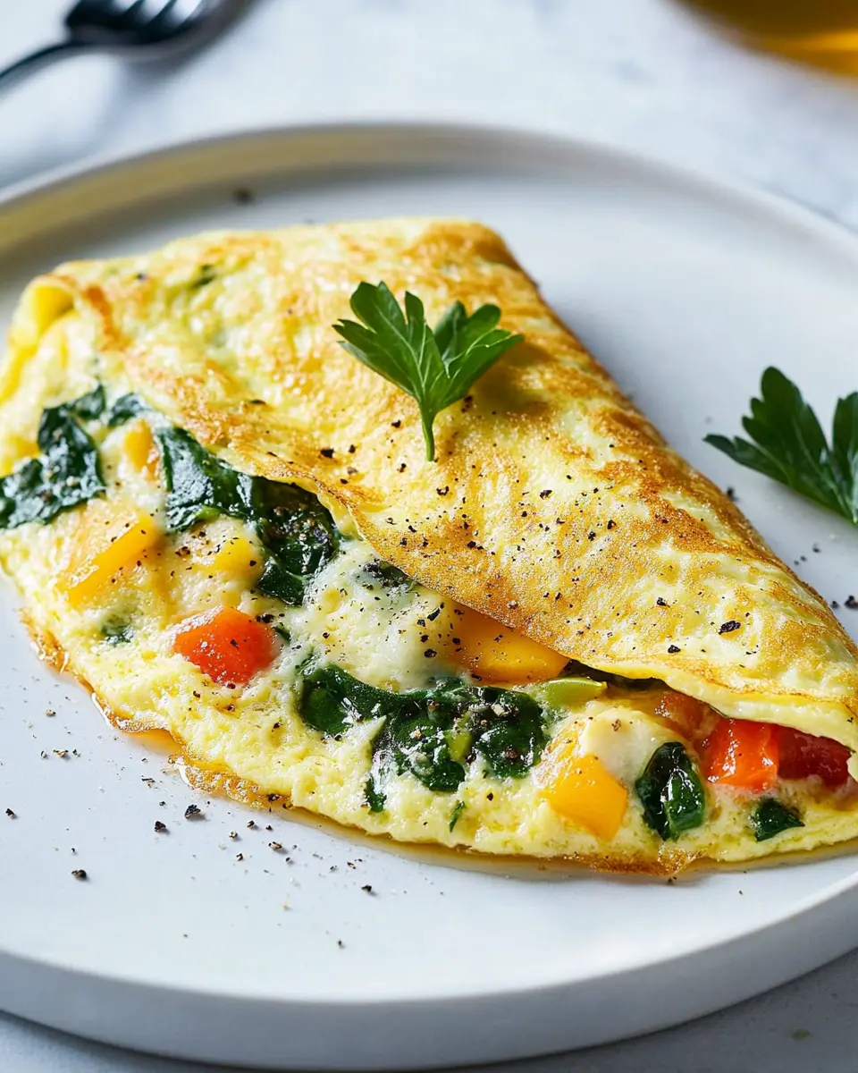 Herzhaftes Omelett mit Gemüse und Käse: Einfache Gaumenfreude 8
