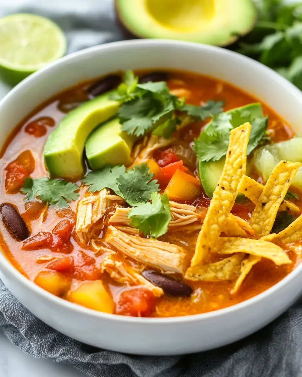 Hühner-Tortilla-Suppe: The Best Cozy Comfort in a Bowl