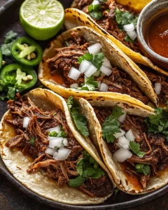 Slow Cooker Pulled Beef Tacos First Image First Image