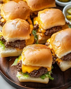 Beef Cheeseburger Pull-Apart Sliders First Image First Image