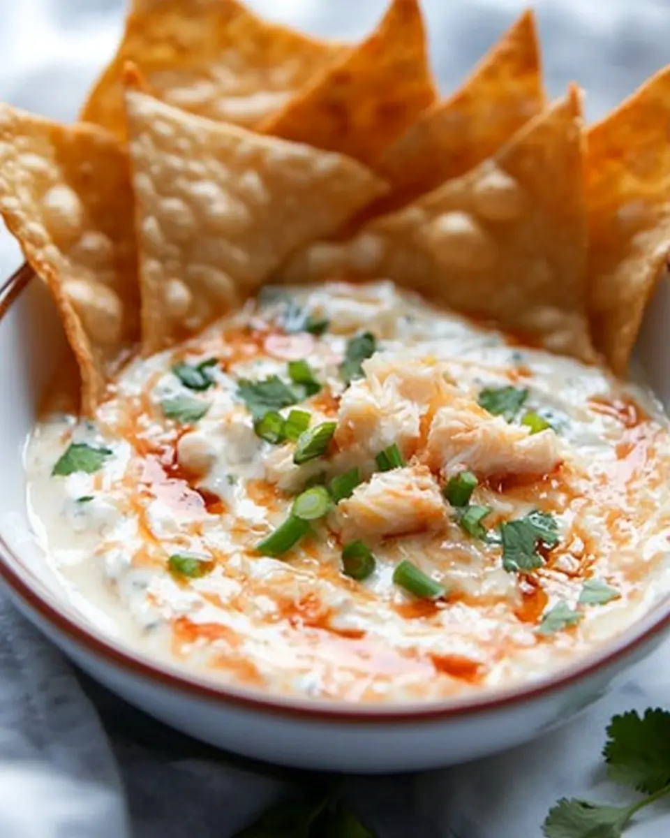 Krabben-Rangoon-Dip mit Wonton-Chips: Irresistibly Cheesy Delight 9 r9cbgyifpke27rkggbcy