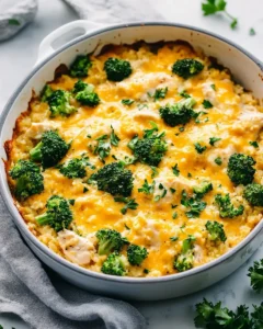 Keto Easy Chicken Broccoli Rice Casserole First Image First Image