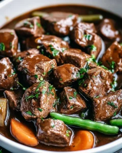 Slow Cooker Beef Tips And Vegetables First Image First Image