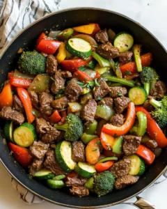 Garden Vegetable Beef Skillet Recipe First Image First Image