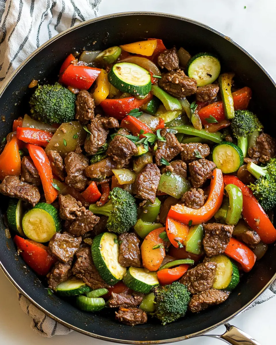 Rezept für eine Gartengemüse-Rindfleischpfanne: Bestes Comfort Food