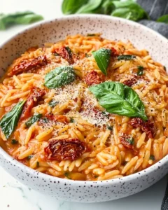 Creamy Sun-Dried Tomato Orzo First Image First Image