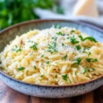 Creamy Garlic Parmesan Orzo First Image First Image