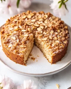 Spiced almond streusel dessert cake First Image First Image