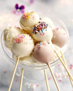 White chocolate and cake pop ice-cream dessert First Image First Image