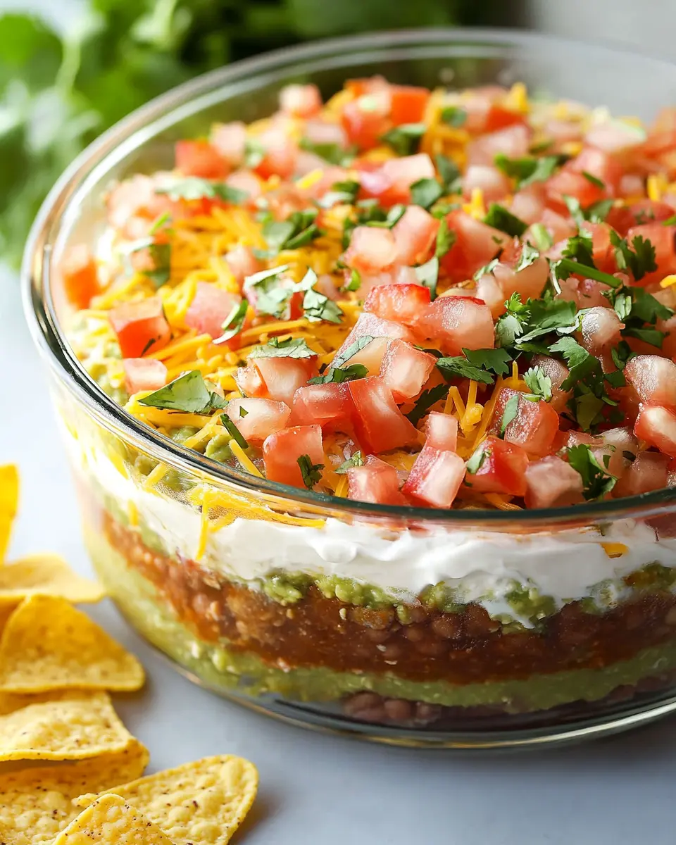 Mexikanischer 5-Schichten-Dip: Irresistibly Flavorful Delight!