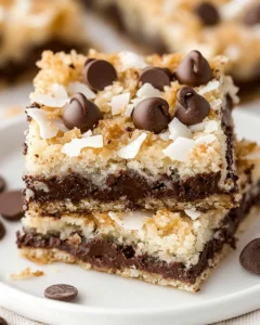 Coconut Bars with Chocolate Chips First Image First Image