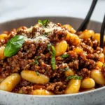 Easy Gnocchi Bolognese First Image First Image