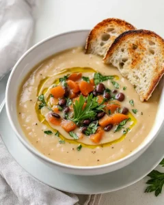 Quick and Easy Creamy White Bean Soup First Image First Image
