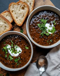 Smoky Black Bean Soup First Image First Image
