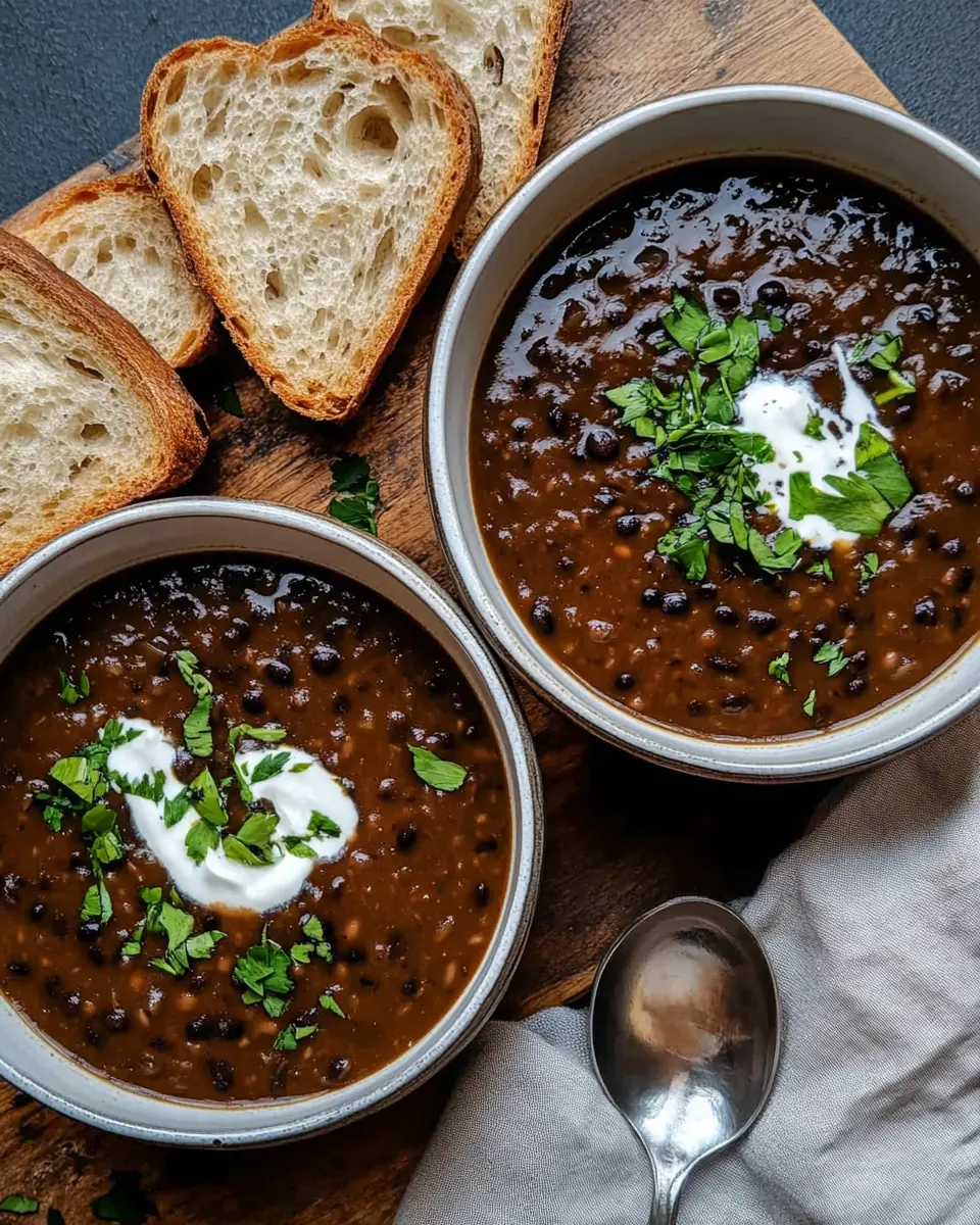 Rauchige schwarze Bohnensuppe: The Best Cozy Comfort Bowl