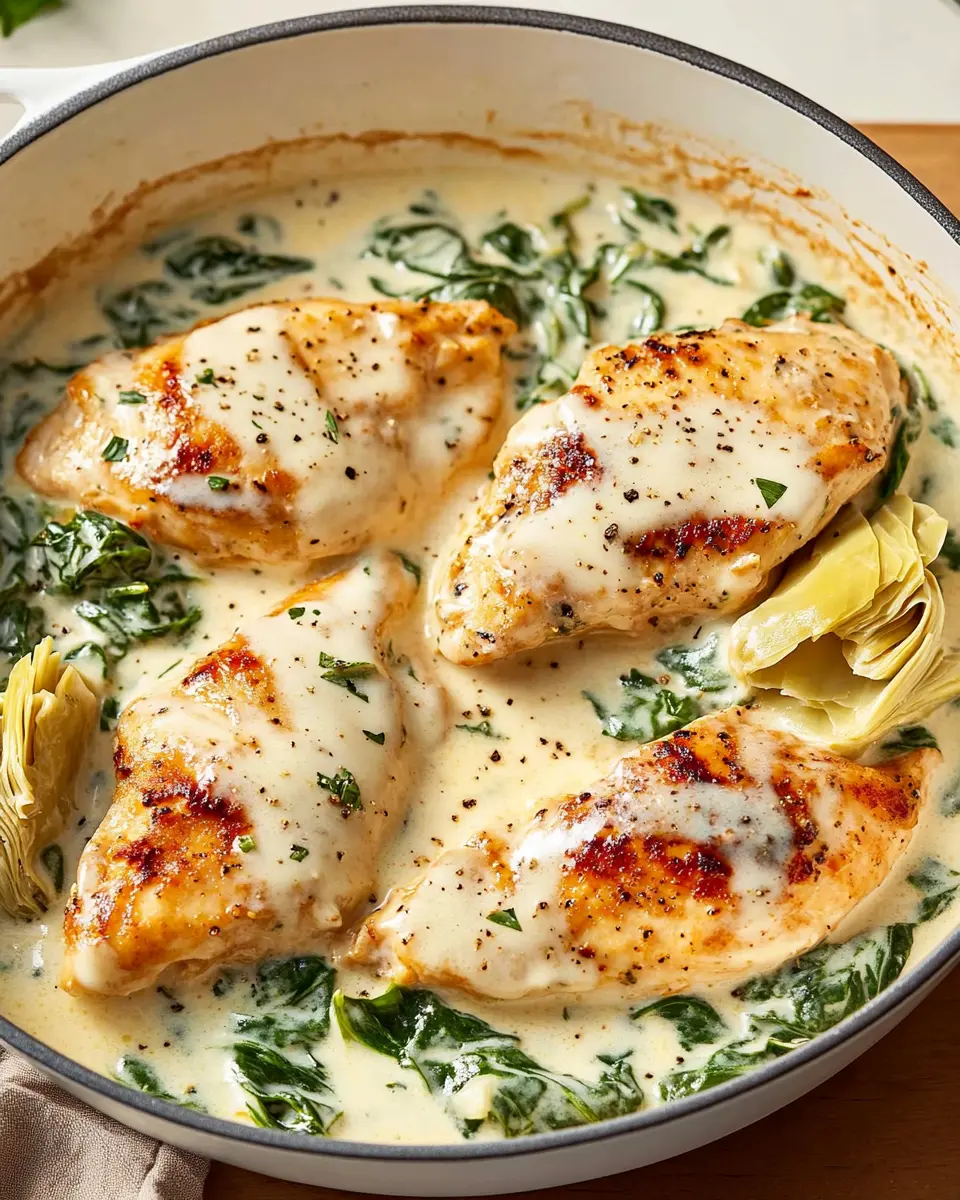 ketodiat 10 Creamy Spinach and Artichoke Chicken
