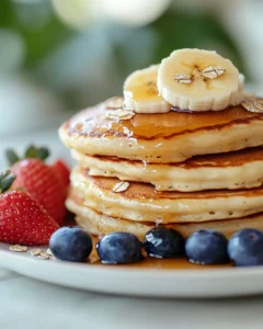 Easy Banana Oat Pancake Recipe First Image First Image