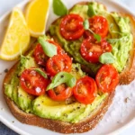 Avocado Toast with Cherry Tomatoes First Image First Image