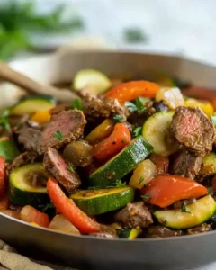Garden Vegetable Beef Skillet Recipe First Image First Image