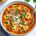 Creamy Sausage and Tortellini Tomato Soup First Image First Image