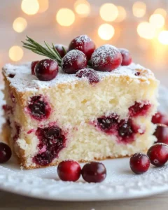 Cranberry Christmas Cake First Image First Image