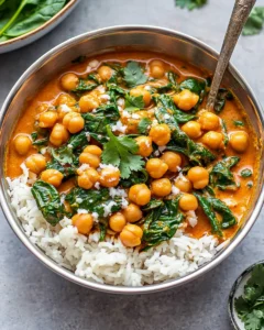 Chickpea and Spinach Curry First Image First Image