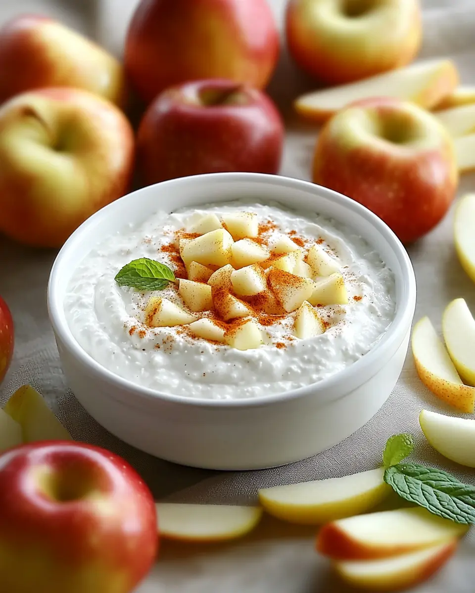 Hüttenkäse-Apfel-Dip mit 4 Zutaten: Irresistibly Creamy Delight!