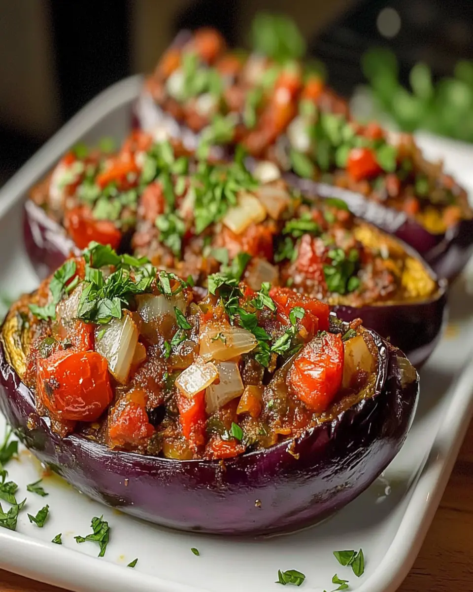 Berenjenas Rellenas al Estilo Mediterráneo